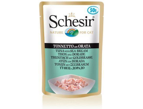 Ração para Gatos  (50 g - Húmida - Sabor: Atum com Dourada)