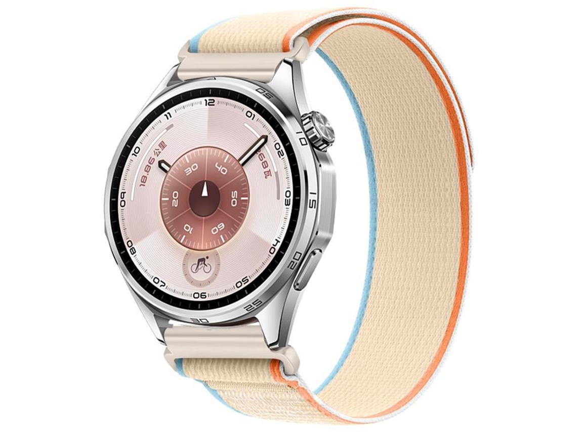Bracelete para Huawei Watch Gt 6 Nylon com Fecho de Velcro Wild Path Loop Branco Cremoso XIAOMOYU (46mm)