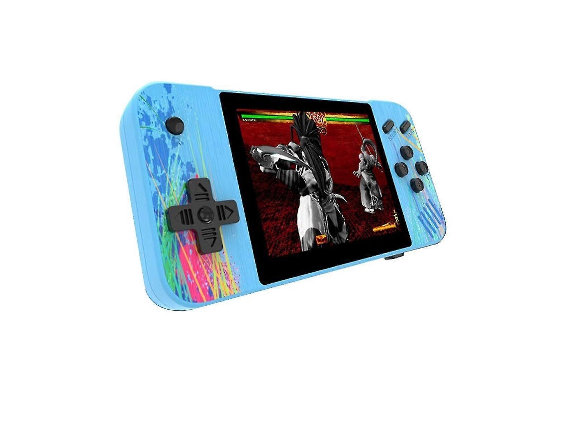 Console Portátil Retrô G3 com 800 Títulos Clássicos, Tela de 3,5 Polegadas, Azul AQUAFORGE