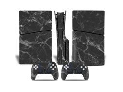 Adesivo Para Ps5 Slim Disk Edition E Comando Dualsense, Fácil De Aplicar E Sem Bolhas Czhhmart Cinza