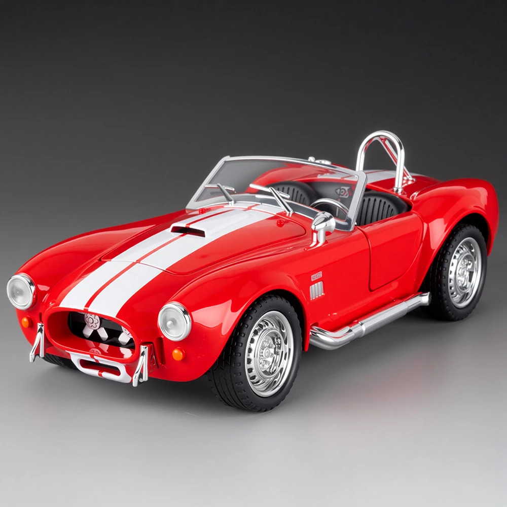 (vermelho) Miniatura De Carro Em Liga Metálica, Escala 1:24, Com Efeitos De Som E Luz.
