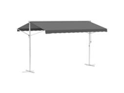 Toldo Ajustável por Inclinação com Manivela 4x3m Cinza S/MARCA