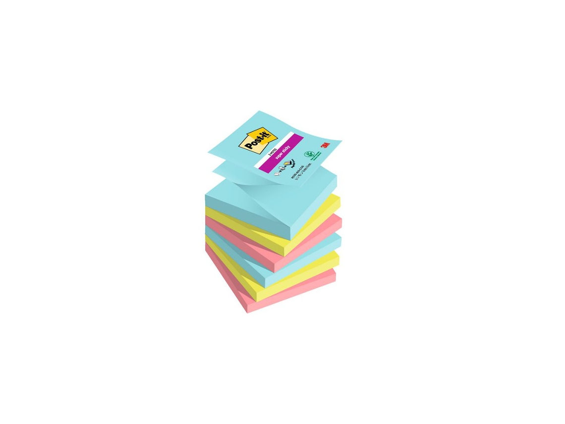 Bloco de Notas Post, It Z, Block Cosmi 76x76mm 6/ Fp BRILVIBERA