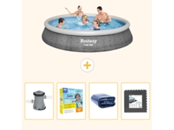 Bestway Piscina Bestway Fast Set Redonda - 396x84 Cm - 5-peças S285