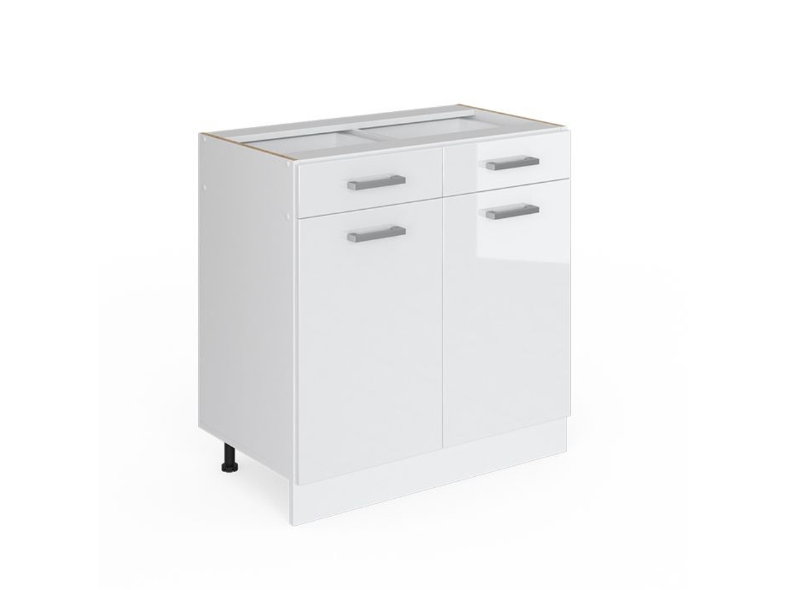Unidade de gaveta base VICCO R-Line branco brilhante 80 cm