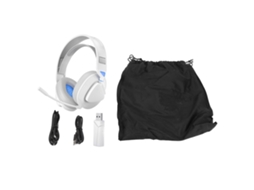 Fone De Ouvido Gamer Com Fio E Sem Fio 2.4g Bluetooth 4 Modos Bandana Ajustável Branco Azul