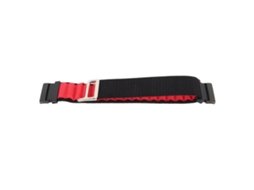 Pulseira de Nylon Elastica para Fitbit Versa 4 3 Sense 2 Substituicao Preta e Vermelha