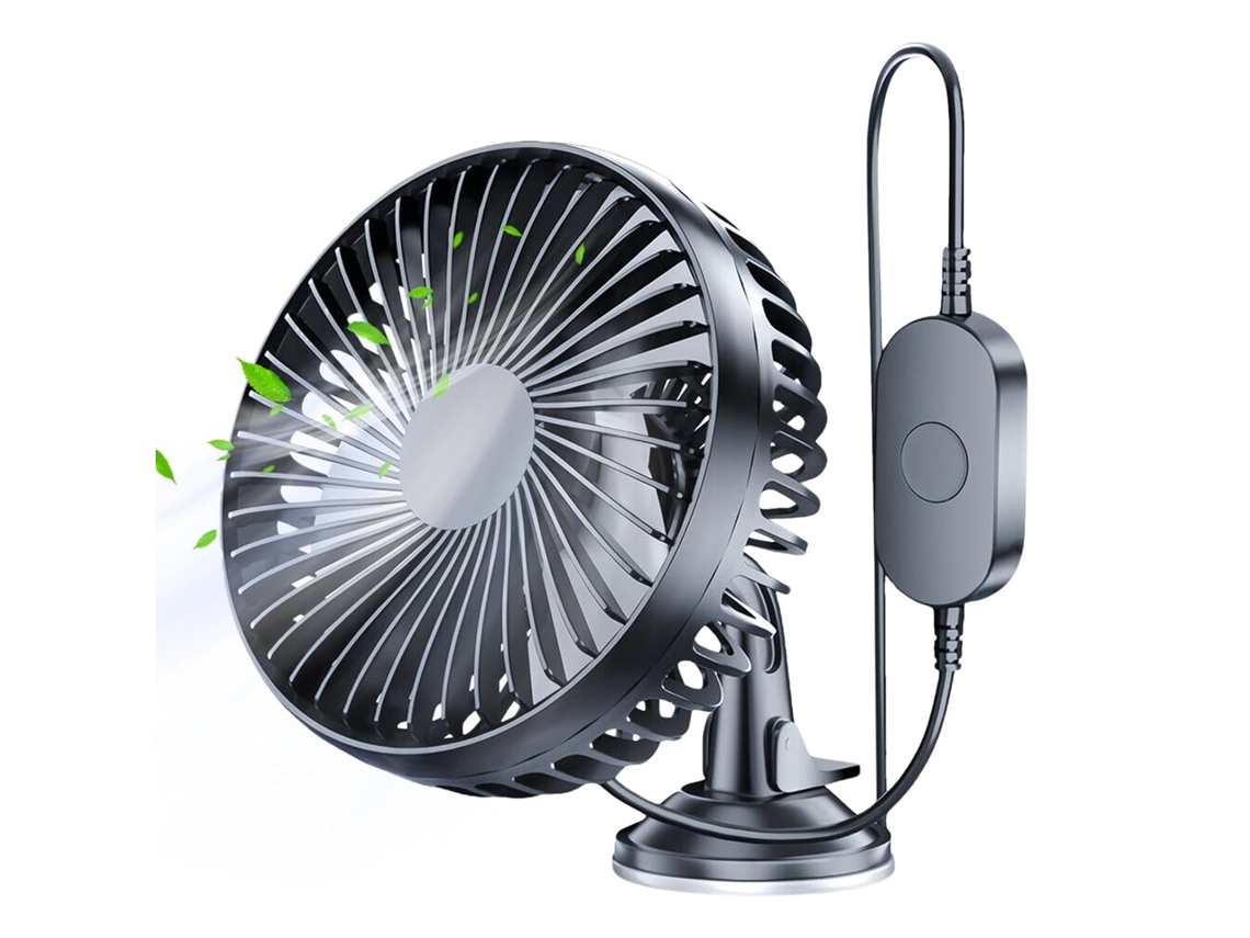 Ventilador Giratório Para Painel De Carros,