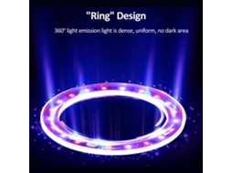 Luz de Crescimento LED Espectro Completo 20 Leds Timer 8h/12h/16h com USB para Plantas com MARCA