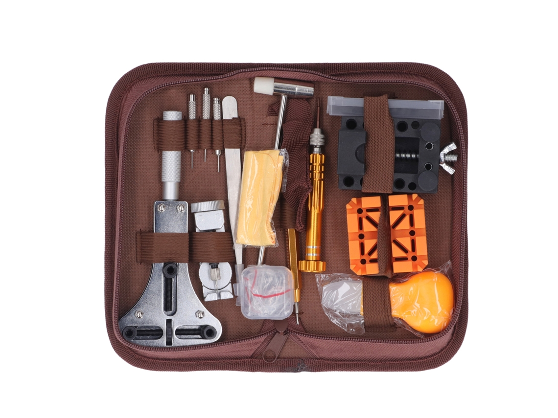 Kit De Ferramentas Para Reparação De Relógios Com Chaves De Fenda, Troca De Bateria, Retirador De Elo E Abertura De Fundo, 149 Em 1