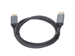 Cabo Adaptador Dp 1 Metro Ultrafino Versão 1.4 8k 4k Conexão Displayport Alta Definição Preto
