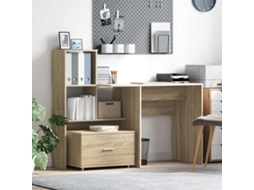 Vidaxl Gabinete De Gavetas 55 X 45 X 31 Cm Carvalho Sonoma