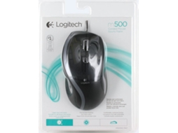 Rato LOGITECH M500 (Cabo USB - Regular - 1000 dpi - Cinzento)