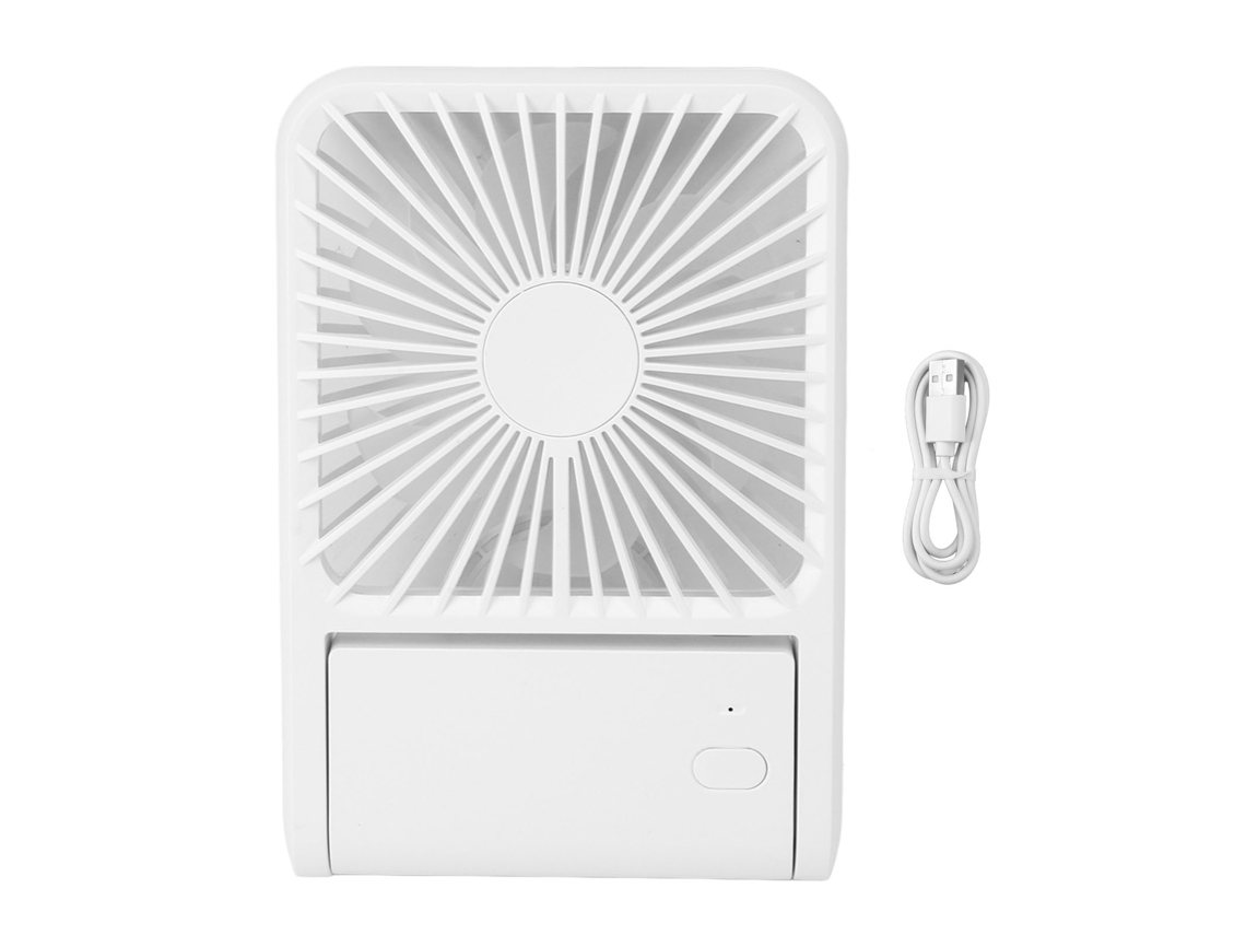 Ventilador Usb Portátil Silencioso Slim Branco para Escritório