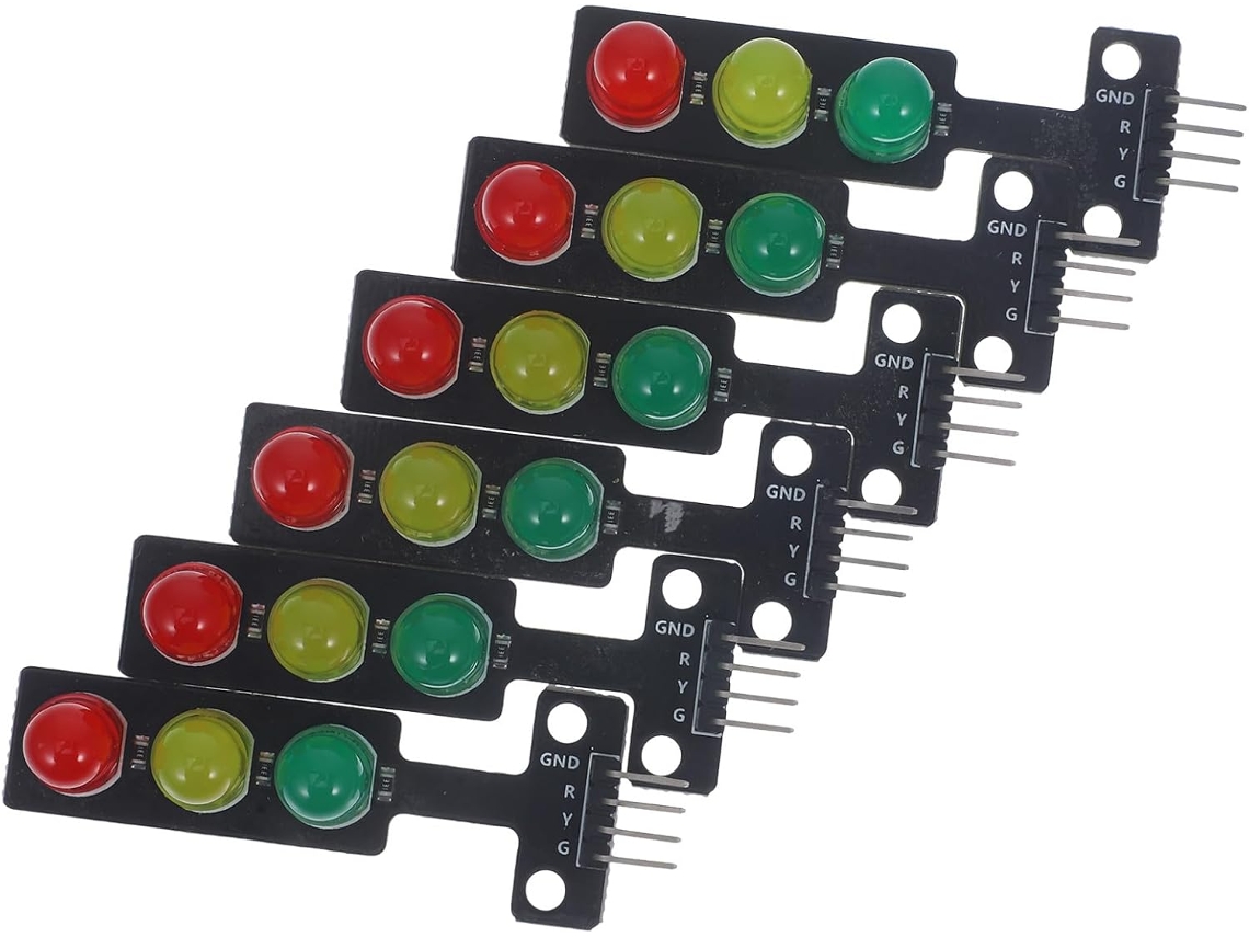 Módulo De Semáforo De 6 Peças, Design De Placa Única E Programação Fácil Para Projetos.