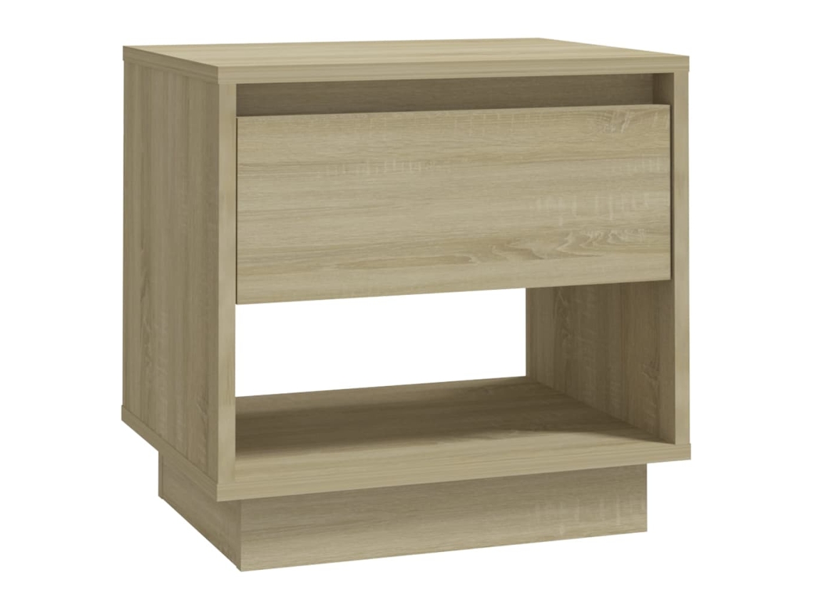 Mesa De Cabeceira Vidaxl Bege Madeira Processada (45x34x44cm)
