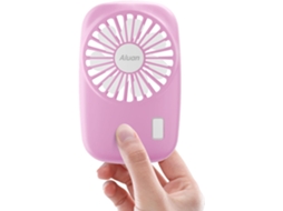 Mini Ventilador Portátil Lalamoli, Potente, Recarregável Por Usb, Adequado Para Adultos E Crianças, Escritório Em Casa, Viagens Ao Ar Livre Rosa