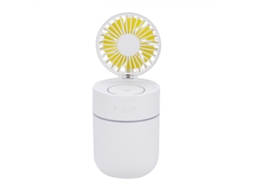 Ventilador Mini Spray Usb com Luz Noturna Branco