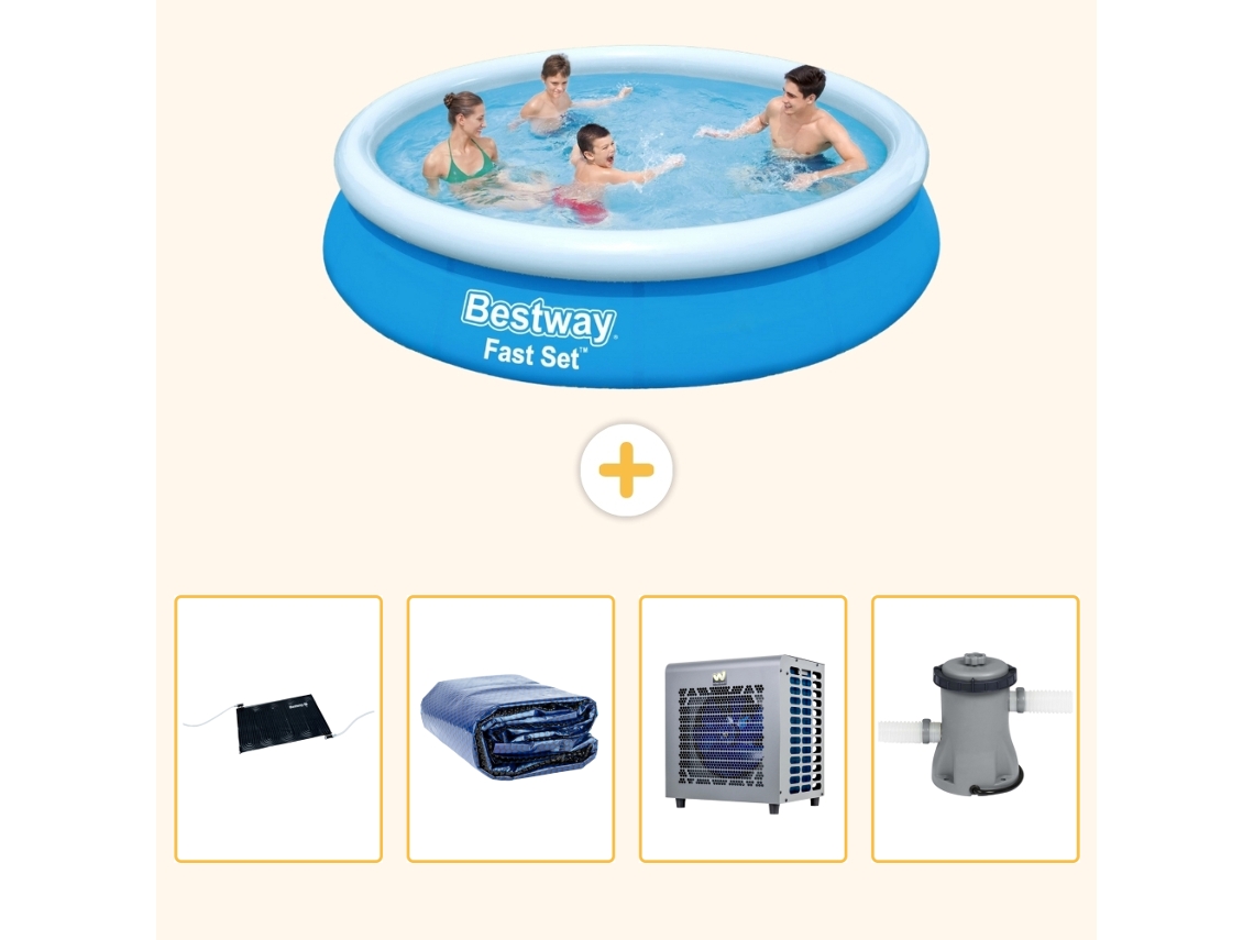 Bestway Piscina Bestway Fast Set Redonda - 244x61 Cm - 5-peças S42