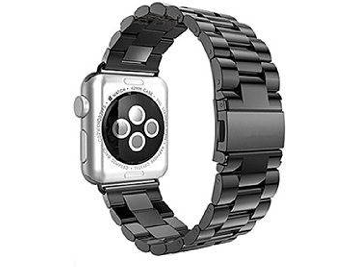 Kit Bracelete, Ferramenta e Capa para Apple Watch Series SE PHONECARE Stainless Lux Preto