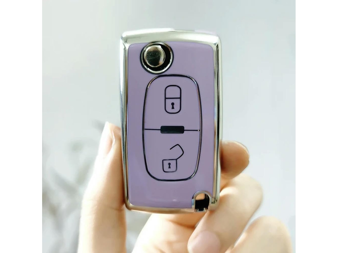 Capa Protetora De Tpu Para Chave Carro Compatível Com 308 207 307 3008 5008 807 C2 C3 C4 C5 C6 C8 Acessórios Chaveiro