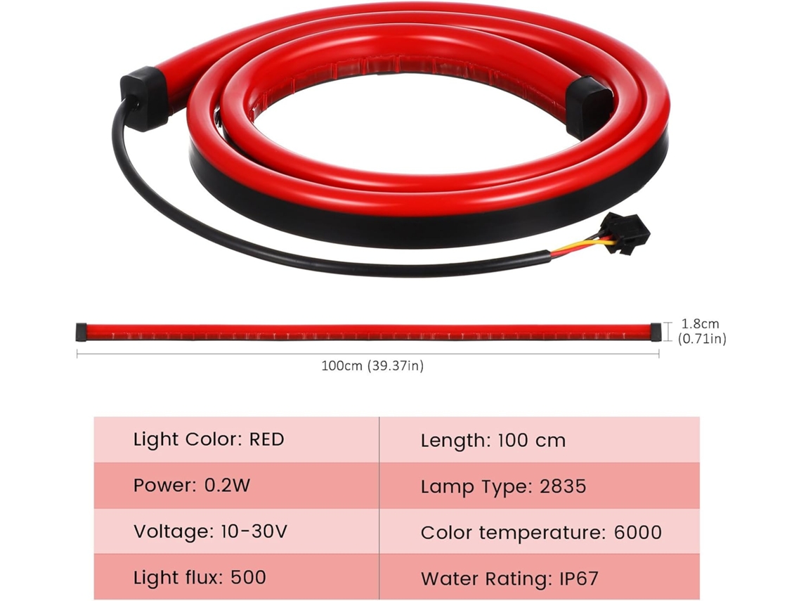 Barra De Luz Traseira Led Alipis Para Reboque, Luzes De Advertência, Ip67, Ampla Compatibilidade, Uso Externo Em