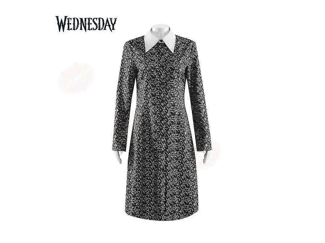 _traje de Cosplay da Wednesday Addams Nevermore Academy Uniforme Escolar Conjunto Unissex