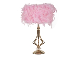 Castiçal de mesa rosa Tarty, 25 x 54 cm