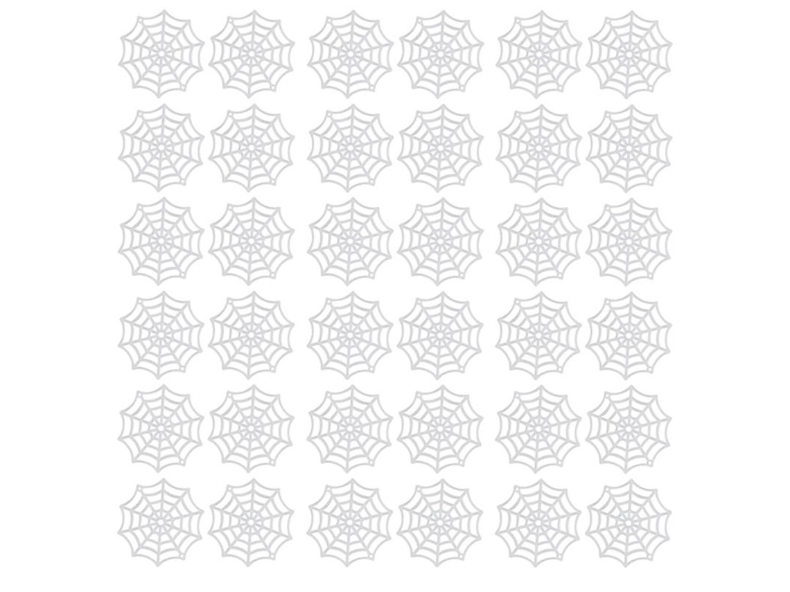 100 Peças de Decorações de Teia de Aranha de Halloween para Decoração de Halloween ALLINLESS
