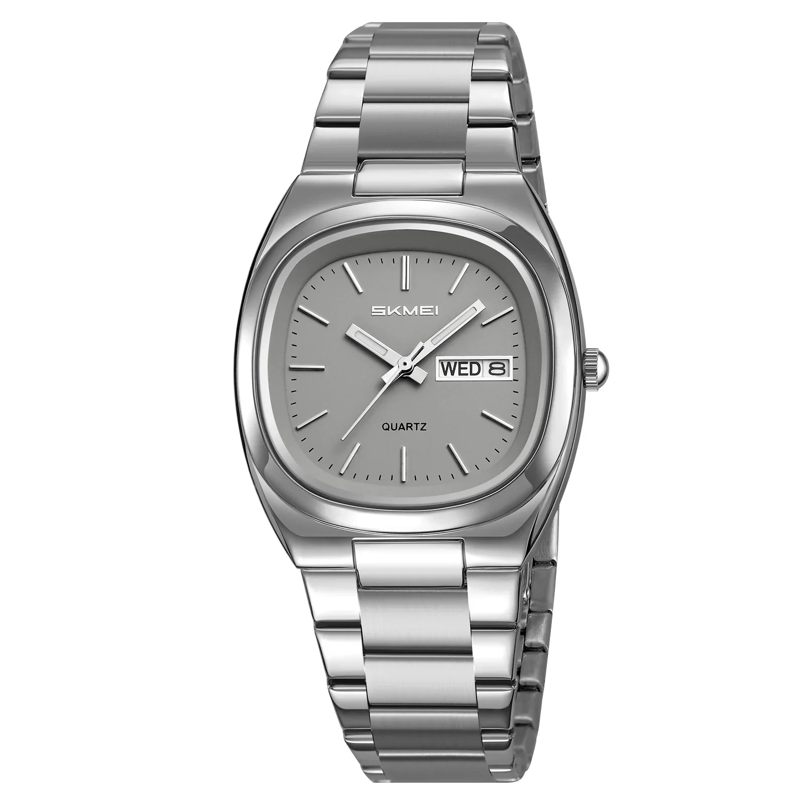 Relógio Feminino de Luxo MDUG com Data e Hora em Quartzo (cinza prateado)