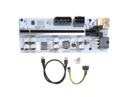 Placa Riser Pcie Com 8 Capacitores Anti-interferência Gpu 1x Para X16 Para Windows 7/10
