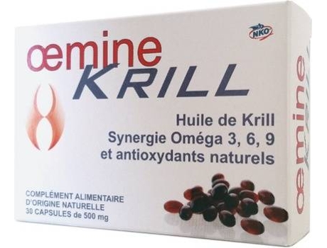 Suplemento Alimentar OEMINE Krill Anti-Oxidante Puro (30 cápsulas de 500mg)