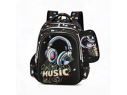 Mochila De Estudante 3d Casca Rígida, Leve, Suporte Lombar, 16 Polegadas Com Estojo Incluído