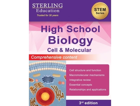 Livro High School Biology Comprehensive Content for Cell amp Molecular Biology de Sterling Education (Inglês)
