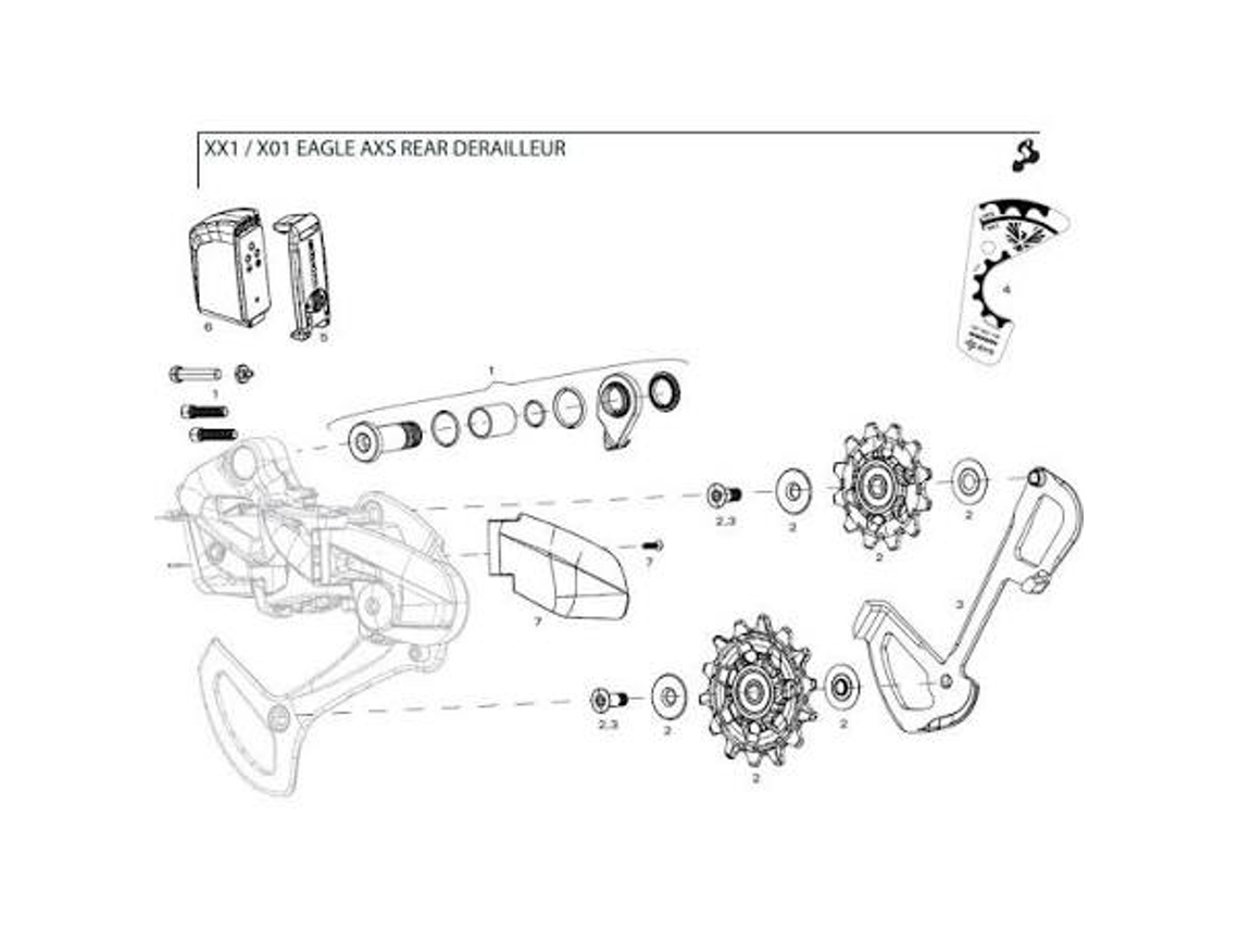 Protectore SRAM Rec Clutch X01 Eagle Axs