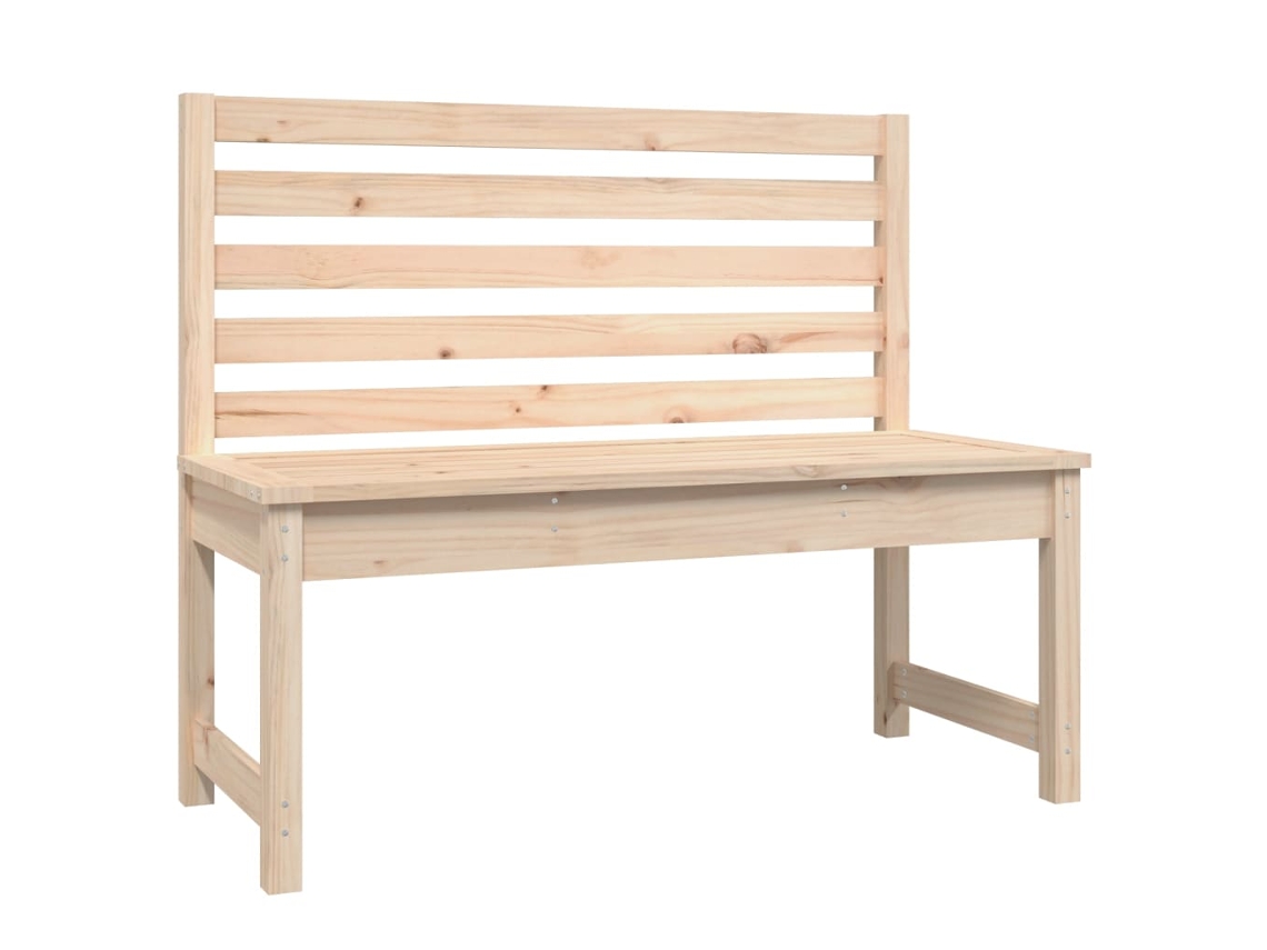 Garden Bench, Garden Benches Vidaxl Marrom Madeira De Pinho (109 X 48 X 91.5 Cm)