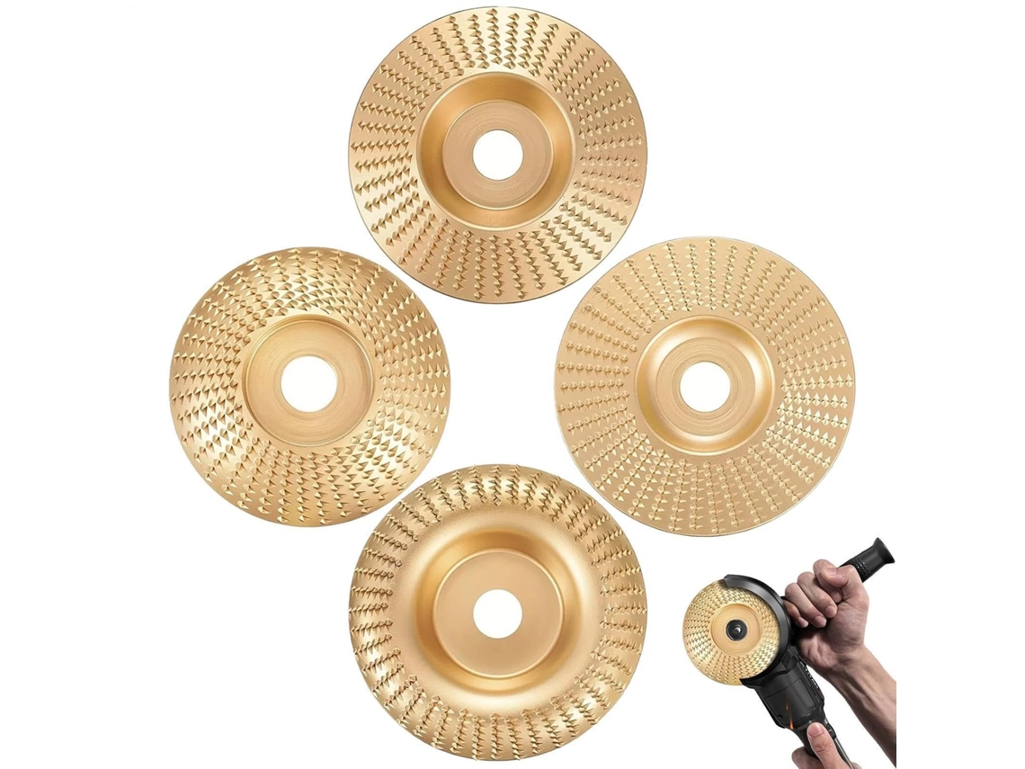 Conjunto De 4-discos Para Corte E Lixamento Madeira