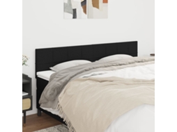 Vidaxl Cabeceiras Preto 180x5x78/88 Cm Tecido
