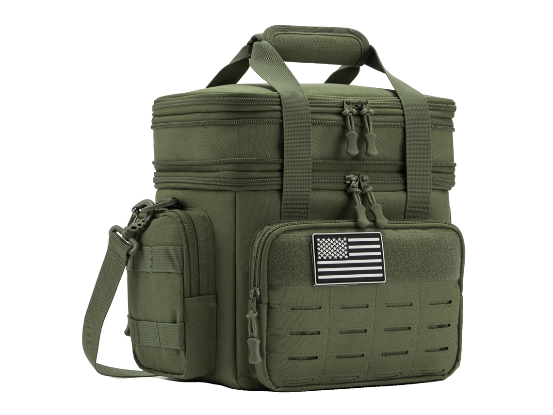 Caixa De Almoço Tática, Bolsa Térmica, Design À Prova De Vazamentos, Verde Exército