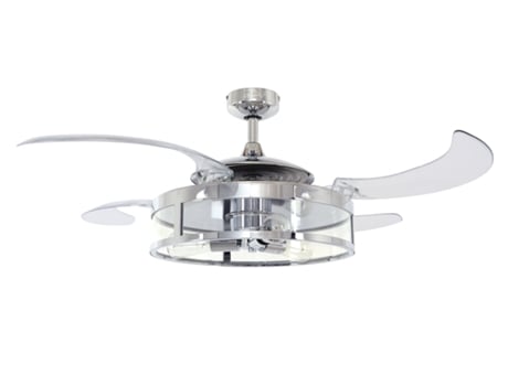 FANAWAY Classic 48In 4Blade Ac Fan/Lt 3E27 Pol Nkl 3Sp-Rc