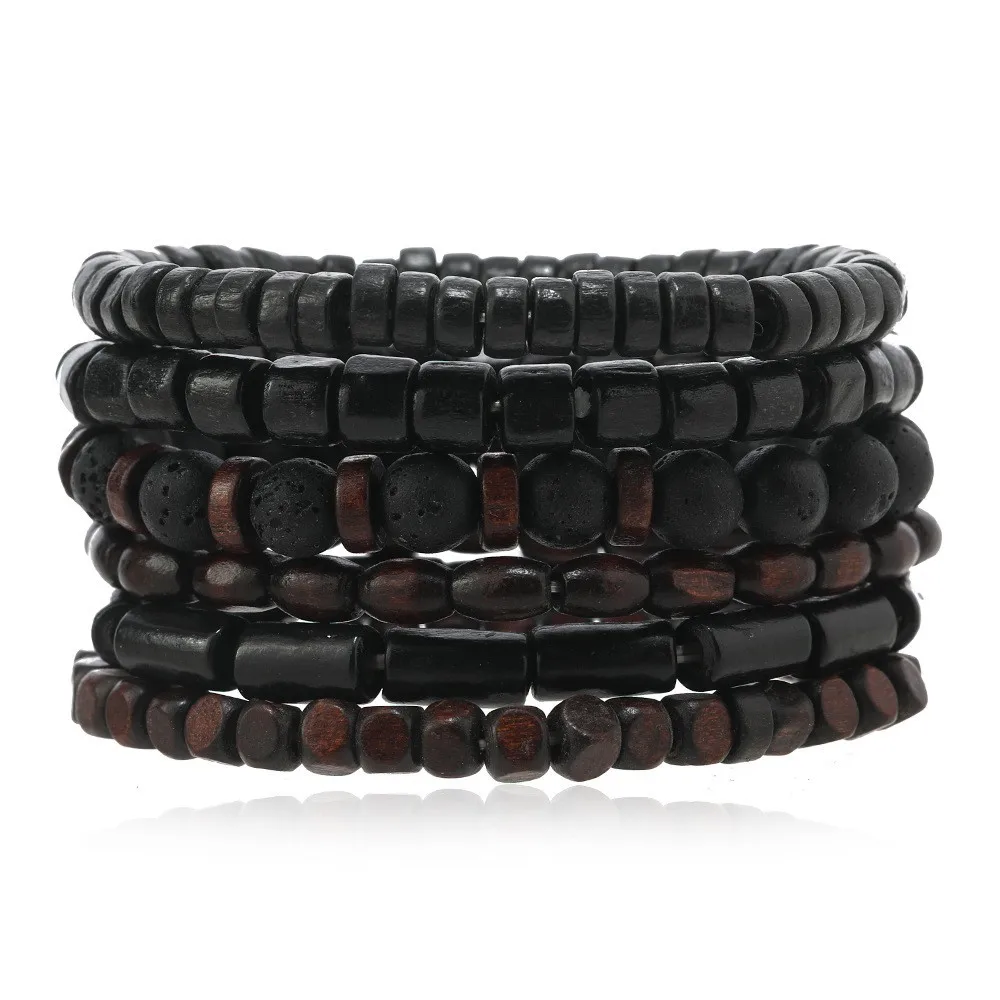 Pulseira de Contas de Madeira, Pulseira com Cruz da Árvore da Vida para Meditação de Ioga MDUG