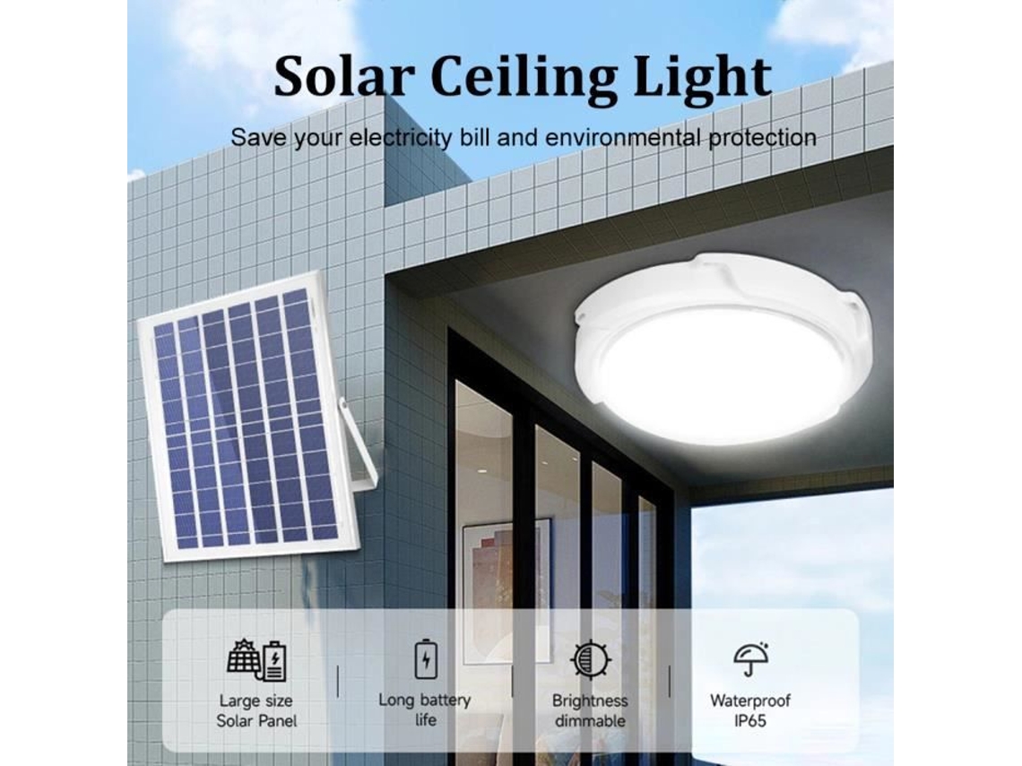 Plafonnier Led Allonscd 60w Controle Remoto 3 Cores Solar Interior 20cm