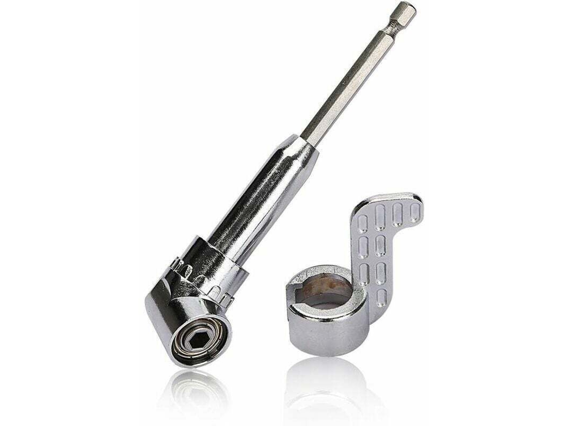 Ponta De Chave Fenda Ângulo Reto 105 Graus Com Encaixe Hexagonal 1/4" Para Furadeira