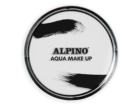 Alpino Maquillaje Polvera Base Agua Blanco Facial Y Corporal Para Disfraces Masats