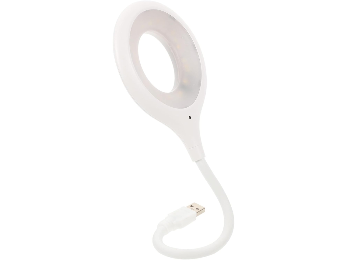 Luminária De Leitura Portátil Com Haste Flexível E Controle Voz Toddmomy, Alimentada Por Usb, Branca, Com Luz Led, Ideal