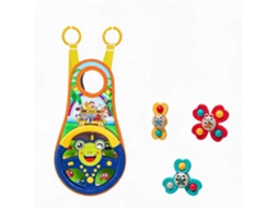 Volante Brinquedo Bebé CHRUI para Cadeirinha com Espelho e 3 Brinquedos (sapo)