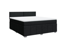 Box Spring Bed, Box Spring Beds Vidaxl Preto Tecido (180  X  200  Cm)