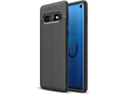 Capa e Película Samsung S10 PHONESHIELD Rugged Leather Preto