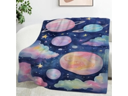 Manta Universo de Desenho Animado Estrelada 220x240 Cm Multifuncional Macia Flanela Aconchegante para Cama Esc
