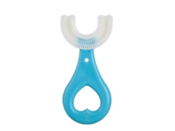 2 12 Anos Criança Escova de Dentes Silicone em Forma Escovação U GOKOCO